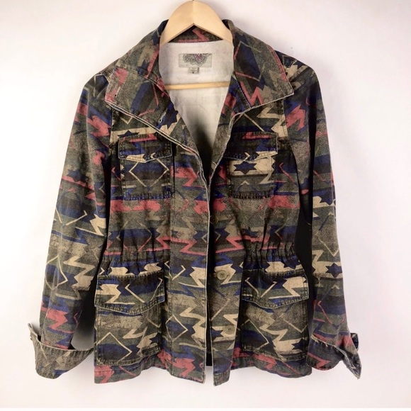 EUC L Ecote aztec tribal southwestern jacket - Picture 2 of 4